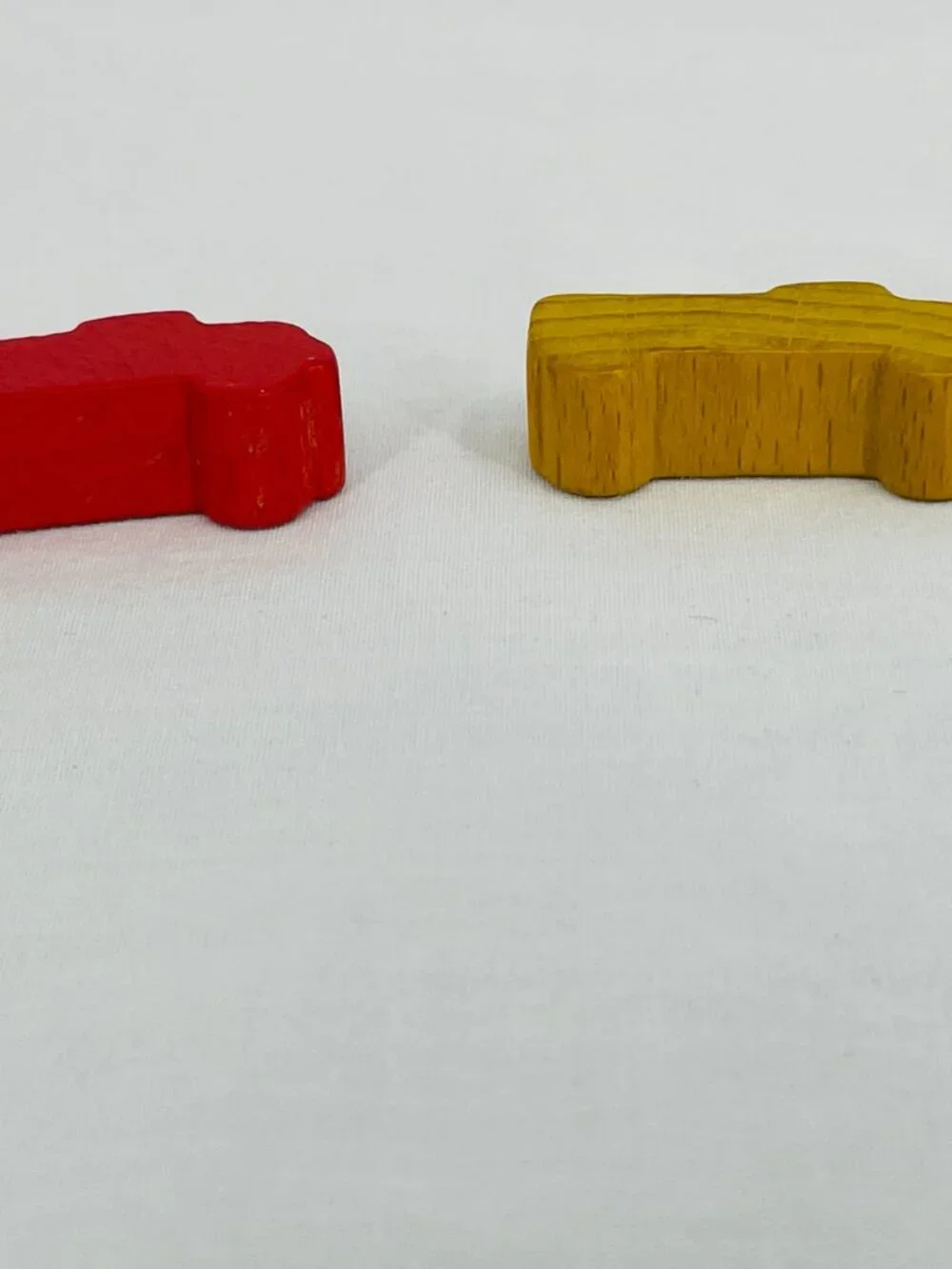 Vintage Handcrafted Wooden Red and Yellow Truck Block Bundle
